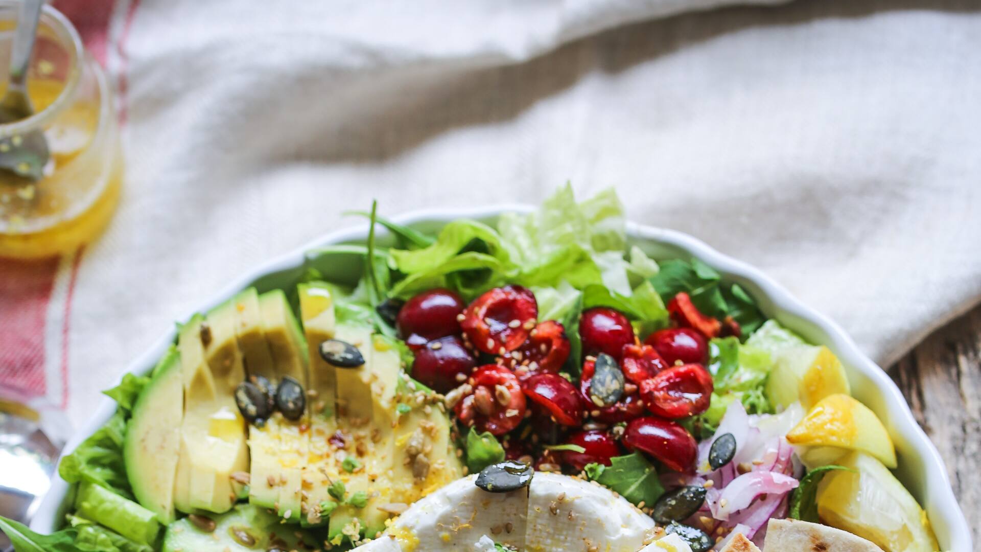 Ensalada rica en colores