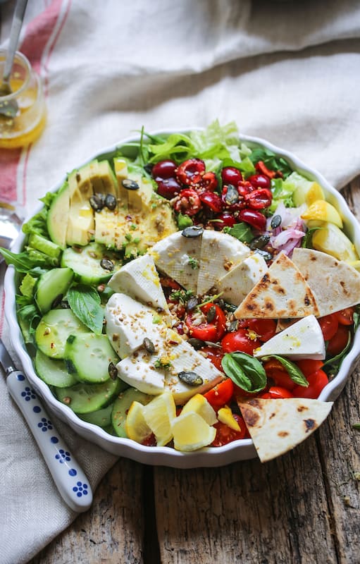 Ensalada rica en colores