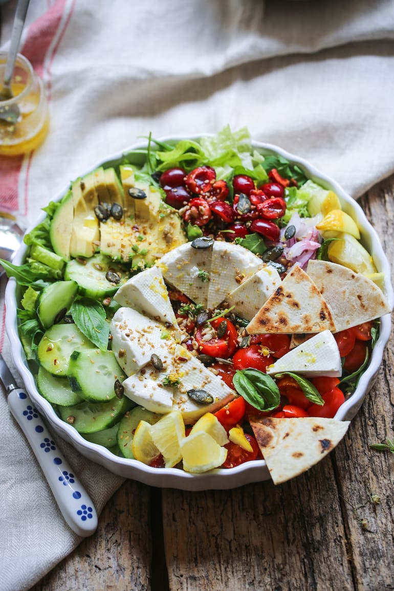 Ensalada rica en colores