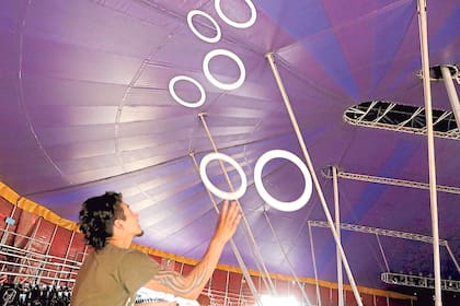 Ensayos en el Circo Sathany, tras la gira por toda la provincia