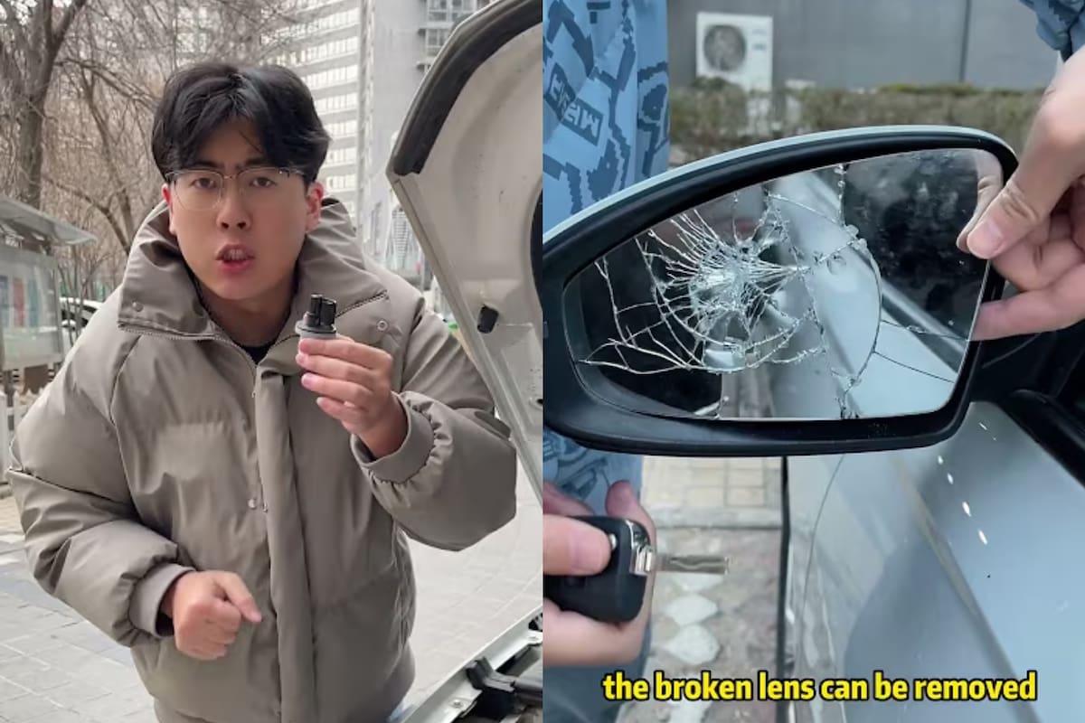 Enseña en las redes sociales hacks vinculados con autos y reveló cómo cambiar el espejo retrovisor roto con solo US$15