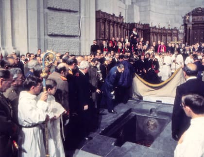 Entierro de Franco en la basílica de El Valle de los Caidos