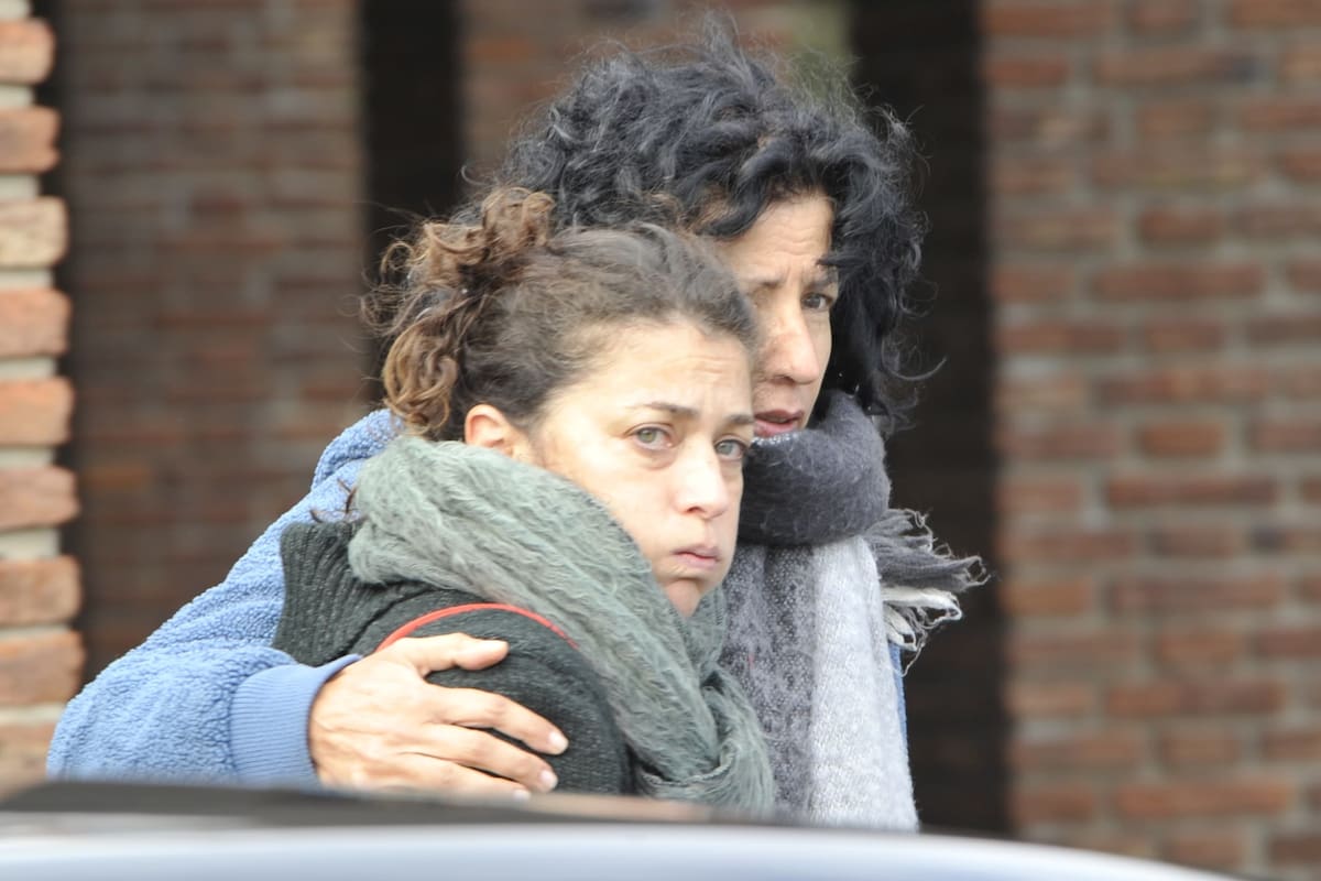 Entierro de Mario Mactas en el cementerio de Chacarita