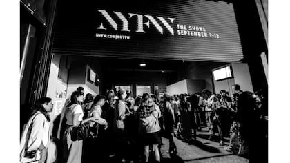 Entrada a un desfle de la New York Fashion Week, el 13 de septiembre de 2017