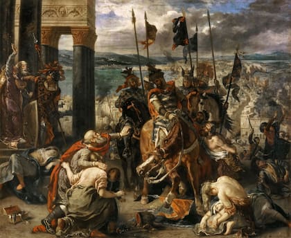 Entrada de los cruzados en Constantinopla, por Delacroix