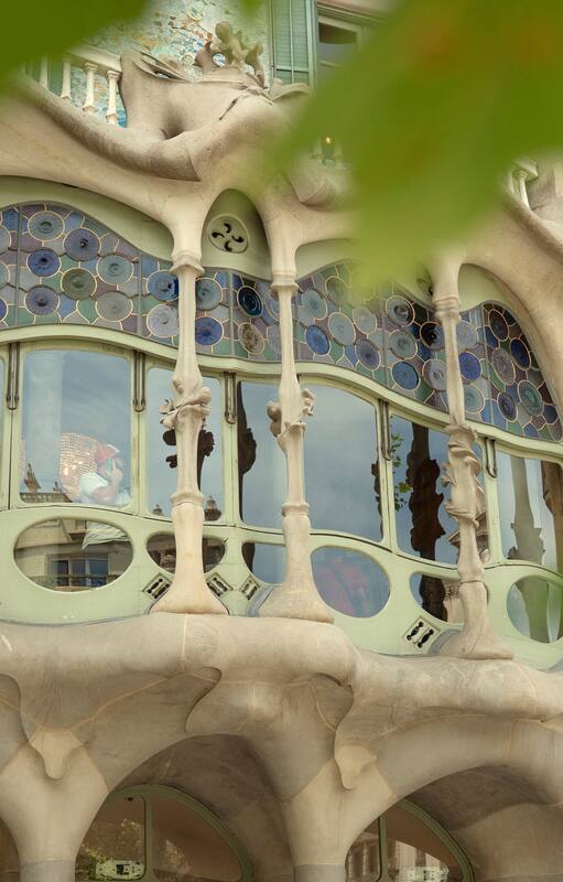 Entrada principal de la Casa Batlló en Barcelona
