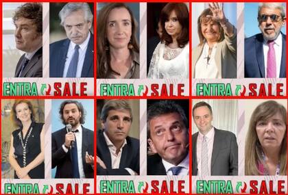 "Entran y salen"
