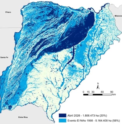 Entre 1997 y 1998, la provincia quedó bajo el agua