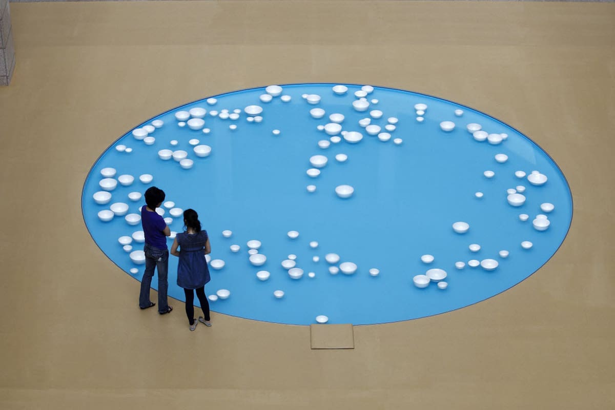 Entre la selección de piezas de la FRAC Collection que traerá de Francia la Fundación Proa a La Boca llegará la obra "Liquid Liquid" de Céleste Boursier-Mougenot