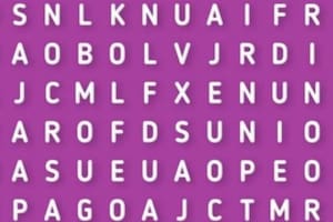 Entre las 120 letras desplegadas en la imagen, se destaca una palabra que el 98% de los participantes no supo encontrar rápidamente.