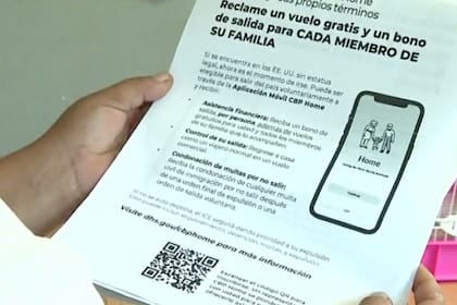 Entre las alternativas que recibió figuraban un plan de pagos de unos US$3000 mensuales o salir de Estados Unidos con su familia