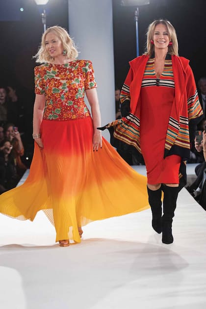 Entre las mannequins de ayer que volvieron a la pasarela estuvieron Carmen Yazalde y Nequi Galotti.