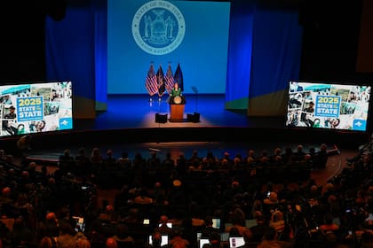 Entre las medidas económicas, Hochul destacó un reembolso inflacionario de hasta US$500 para los residentes (Darren McGee/ Oficina de la gobernadora Kathy Hochul)