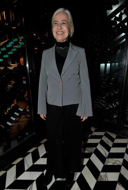 Entre las personalidades que participaron de la exclusiva presentación se encontró Mercedes Morán, su compañera en la obra Mejor no decirlo