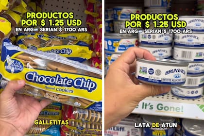 Entre los alimentos a US$ 1,25 hay atún, pan lactal y galletitas