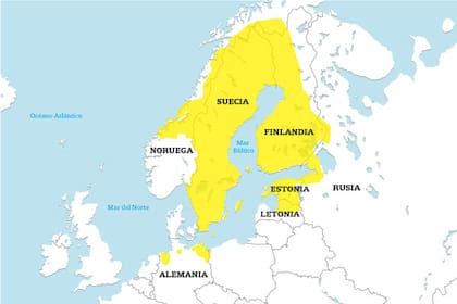 Entre los siglos XVII y XIX el imperio sueco llegó a ocupar el territorio de Finlandia y Estonia, y partes de Letonia, Noruega, Rusia y Alemania