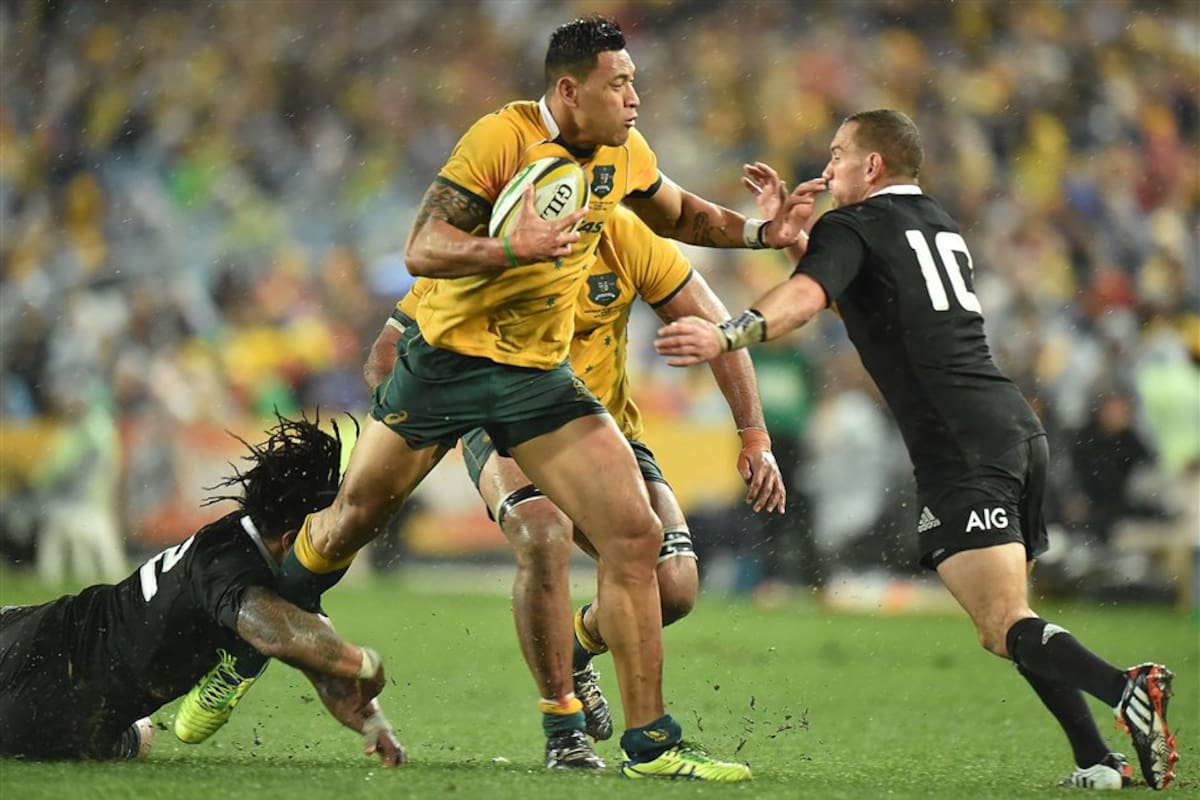 Entre Ma'a Nonu y Cruden intentan frenar a Israel Folau