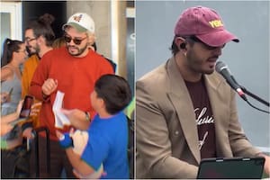 Entre saludos de los fanáticos y el show de Luzu: la estadía de Morat en la Argentina