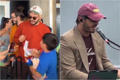 Entre saludos de los fanáticos y el show de Luzu: la estadía de Morat en la Argentina