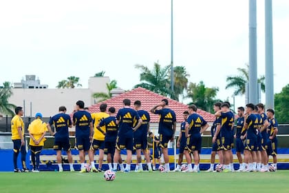 Entrenamiento de Boca Juniors.