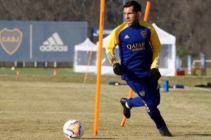 Entrenamiento de Boca Juniors en el Centro de Entrenamiento de Boca Juniors en Ezeiza el 14 de agosto de 2020.