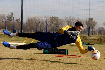 Entrenamiento de Boca Juniors en el Centro de Entrenamiento de Boca Juniors en Ezeiza el 14 de agosto de 2020.