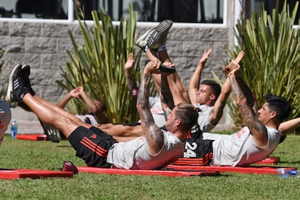 River trabajó en su predio de Ezeiza, tras las vacaciones de una semana que tuvo el plantel.