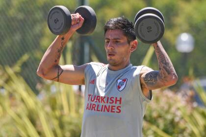 Entrenamiento de la primera division de River Plate. 20/01/21