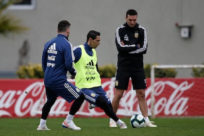 Di María, nuevamente en la mira de Scaloni, el DT de la selección nacional