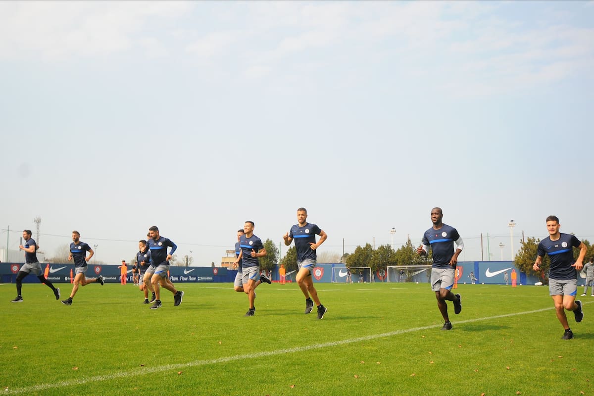 Entrenamiento de San Lorenzo; el Ciclón buscará su segundo triunfo seguido en el Torneo 2021