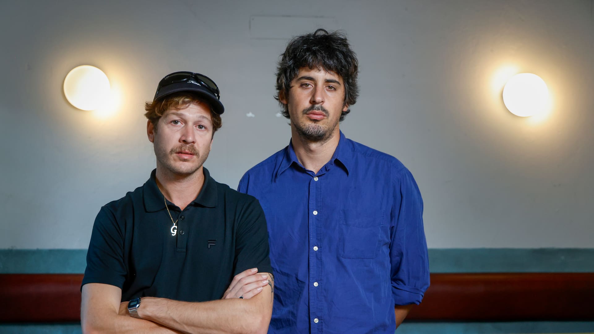 Entrevista a la banda ; Bandalos Chinos solo dos de los 6 integrantes, Salvador Colombo y Gregorio "Goyo" Degano