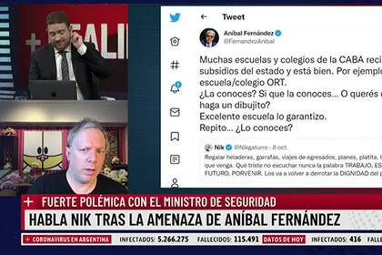 Entrevista a Nik en +Realidad, el programa de Jony Viale en LN+