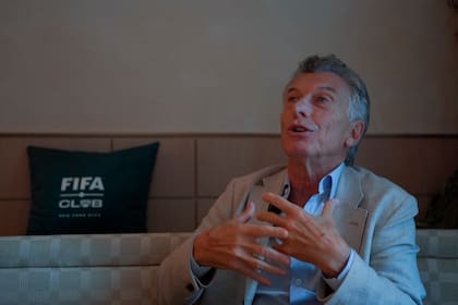 Entrevista con Mauricio Macri en el hotel Waldorf Astoria de Nueva York, donde se hospedan los invitados de la FIFA