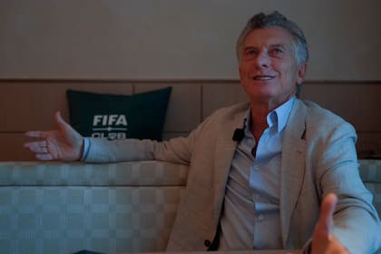 Entrevista de Mauricio Macri con La Nación en el hotel Waldorf Astoria de Nueva York, durante el mundial de futbol