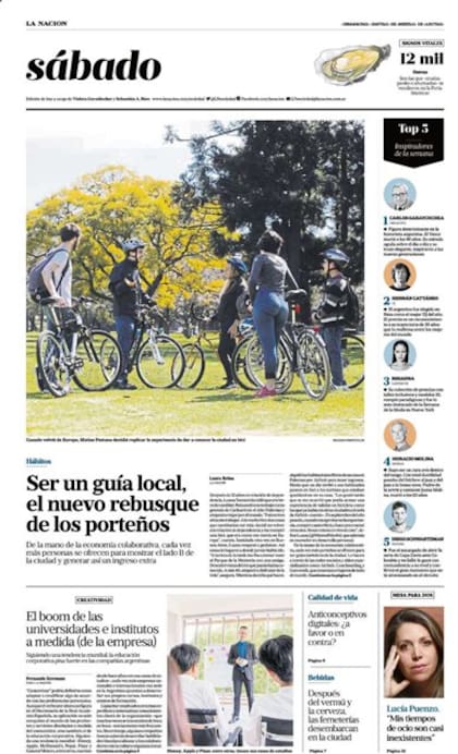 Sábado. Apuesta por un diseño que da una mayor presencia gráfica a la imagen