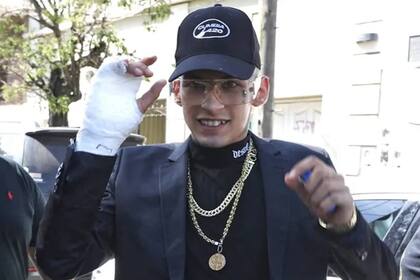 Enyesado tras el incidente, L-Gante se negó a declarar