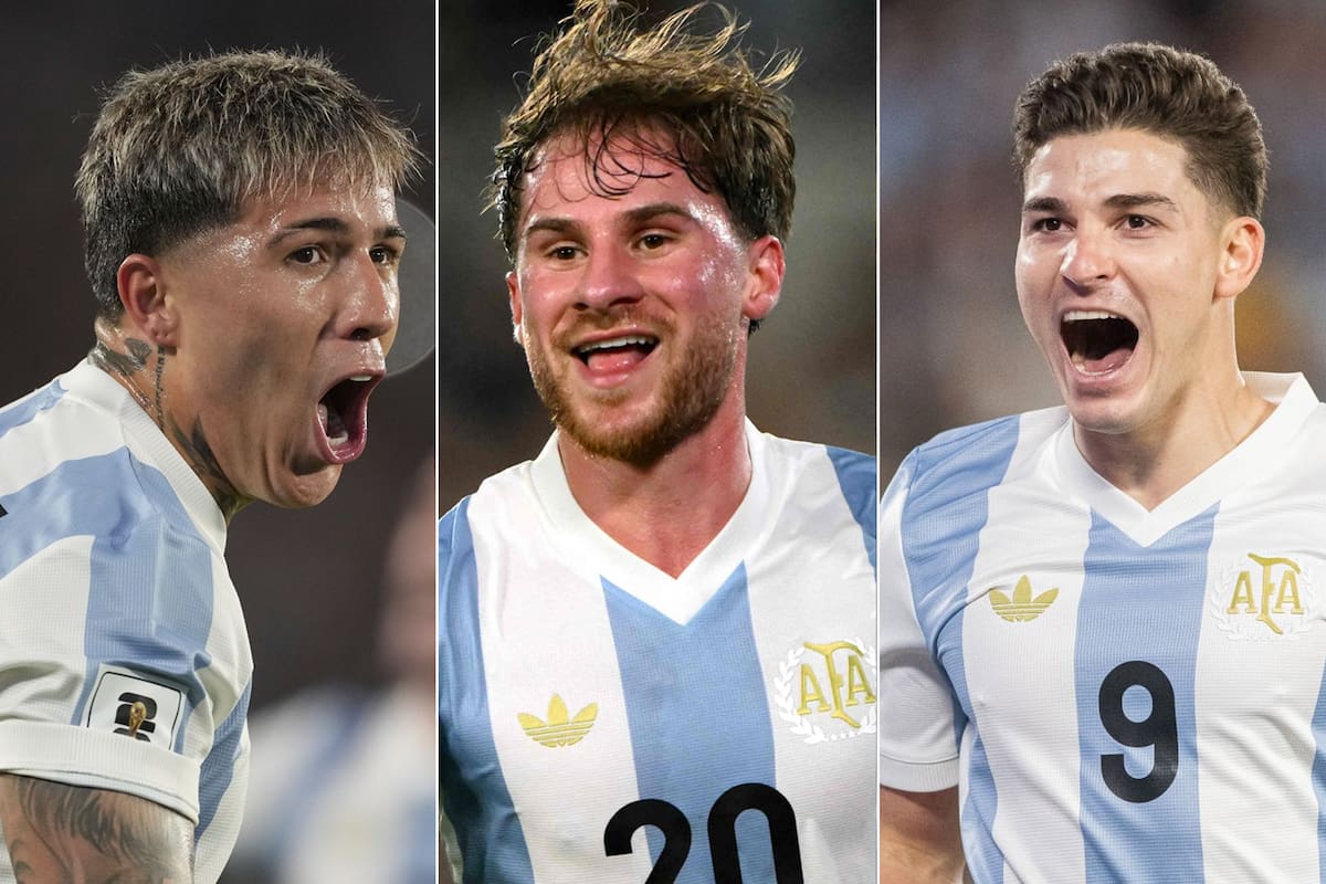 Enzo Fernández, Alexis Mac Allister y Julián Álvarez, tres piezas fundamentales de la selección argentina