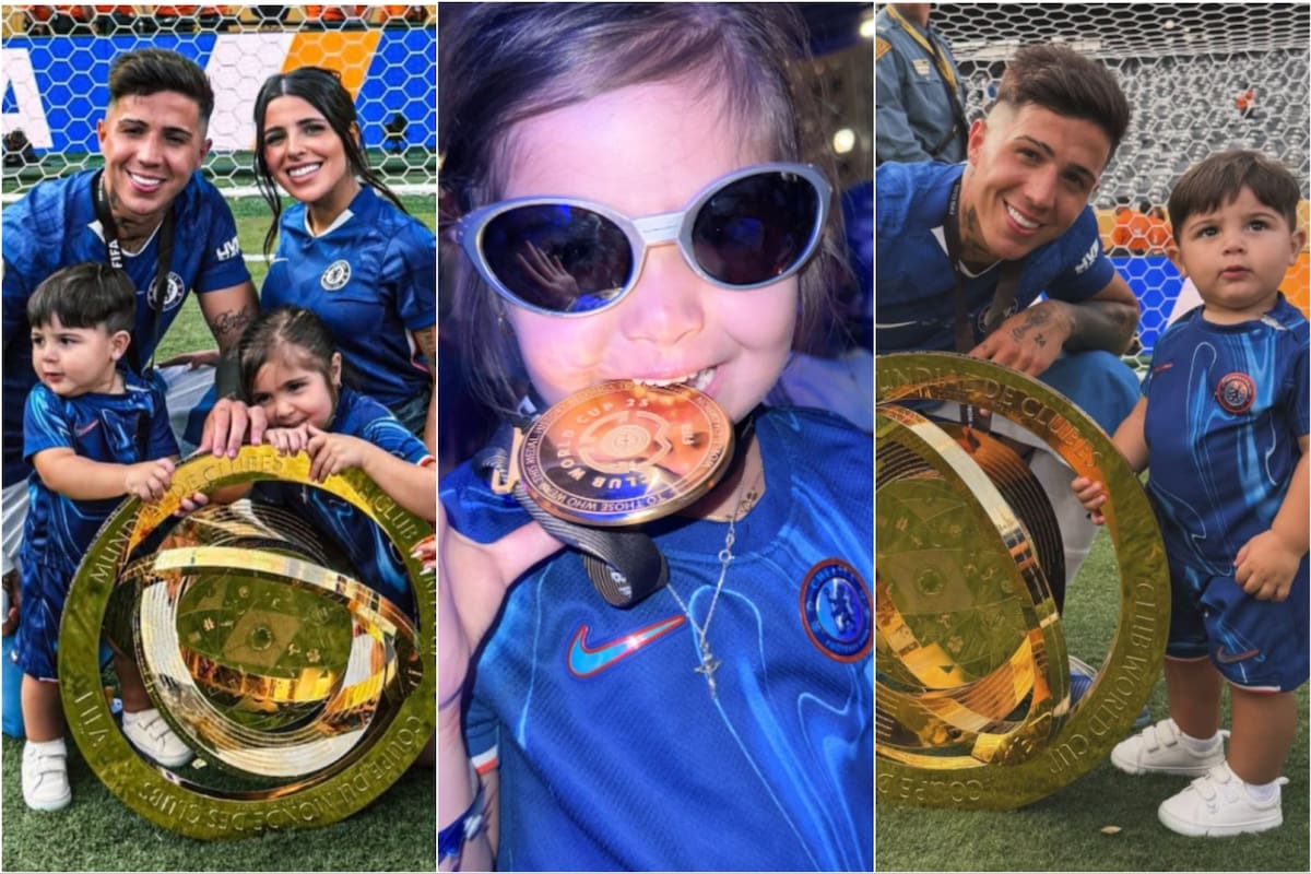 Enzo Fernández celebró junto a su familia la conquista del Mundial de Clubes