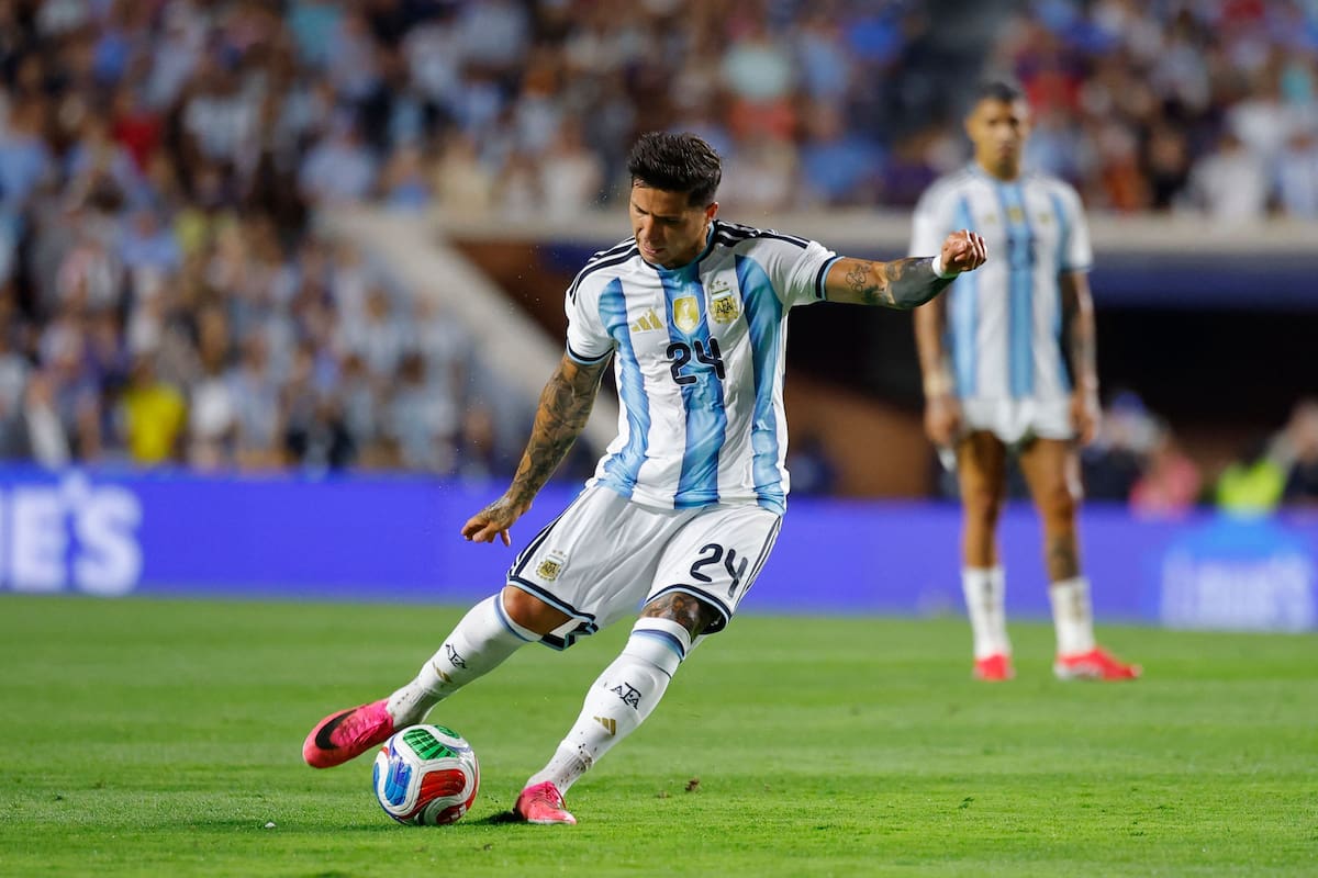 Enzo Fernández es una de las cartas de presentación de la selección argentina; sería titular vs. Austria