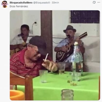 Enzo Fernández rompió en llanto cuando se lo homenajeaba al capitán