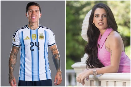 Enzo Fernández y Valentina Cervantes
