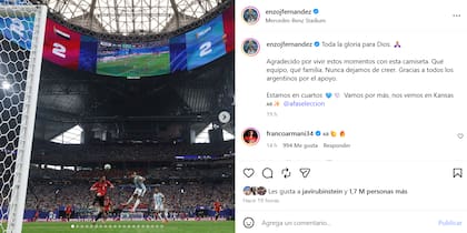 Enzo reflexionó sobre lo que significó su gol
