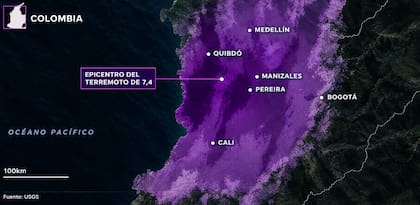 Epicentro del terremoto