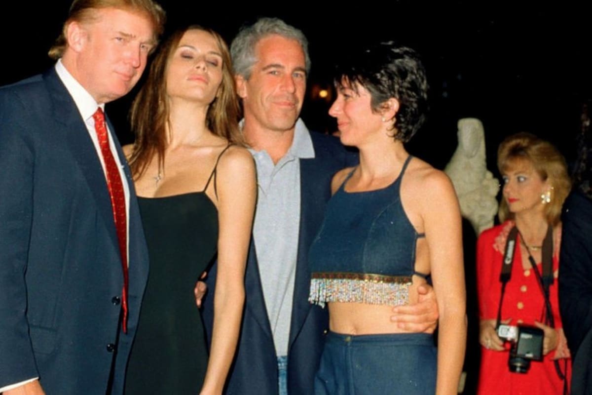 Epstein y Donald Trump en una fiesta, cuando el presidente de Estados Unidos era un conocido empresario de Nueva York.