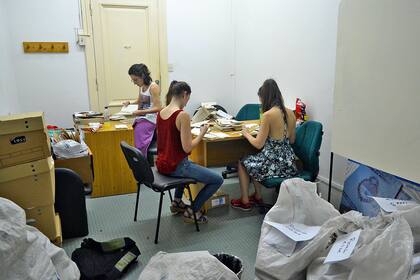 El subsuelo del Renaper, donde encontraron las bolsas con actas de defunción