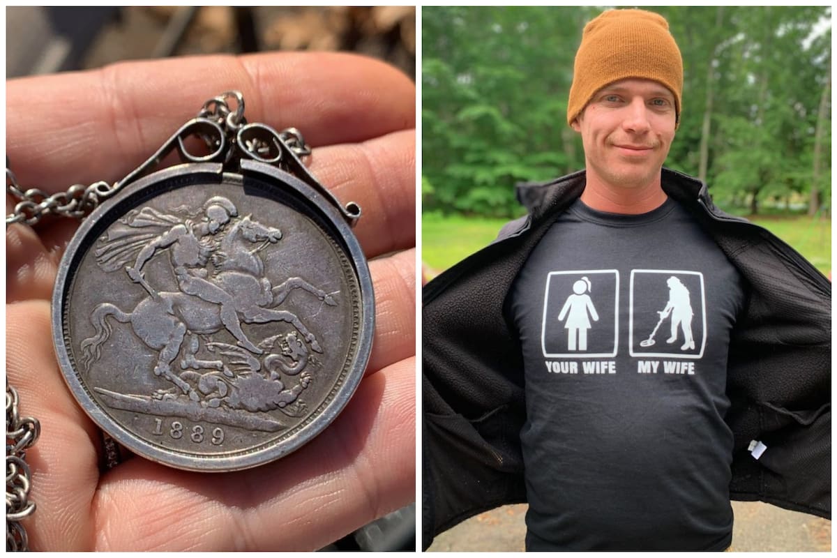 Era infante de la marina de EE.UU., se volvió adicto a la detección de metales y encontró tesoros históricos