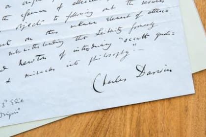 Era poco usual que Darwin usara su firma completa en los documentos.