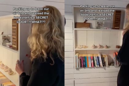 Era su último día en el Airbnb y una joven encontró una puerta secreta que la dejó sin palabras