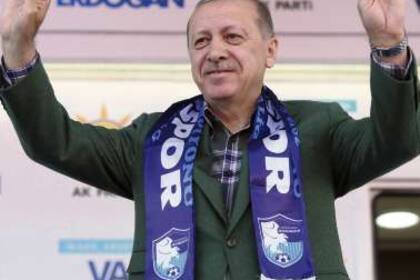 Erdogan, durante un acto político