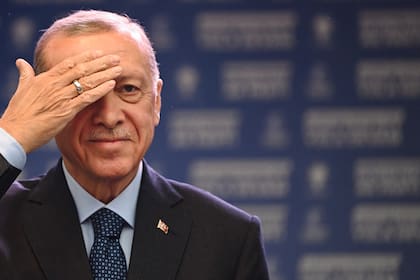 Erdogan gesticula durante uno de sus últimos actos de campaña